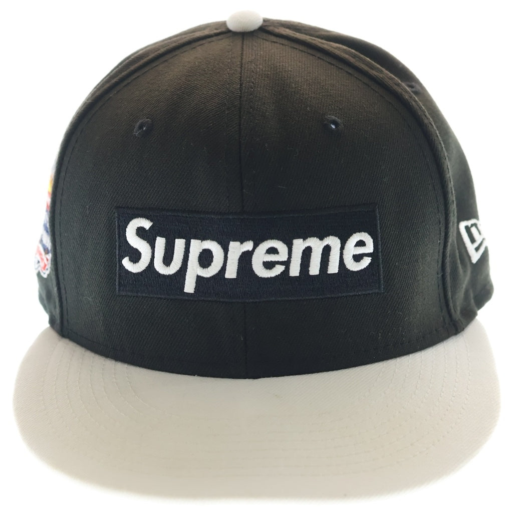 SUPREME(シュプリーム) 22SS ×NEW ERA 2-Tone Box Logo ニューエラ 2トーン ボックスロゴ ベースボール キャップ 帽子 ブラック/ホワイト