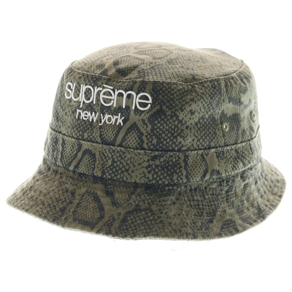 SUPREME(シュプリーム) 24SS Chino Twill Crusher Snake チノ ツイル クラッシャー スネーク バケットハット 帽子 カーキ