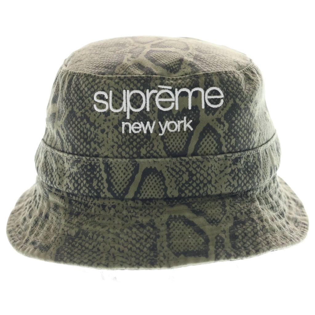 SUPREME(シュプリーム) 24SS Chino Twill Crusher Snake チノ ツイル クラッシャー スネーク バケットハット 帽子 カーキ