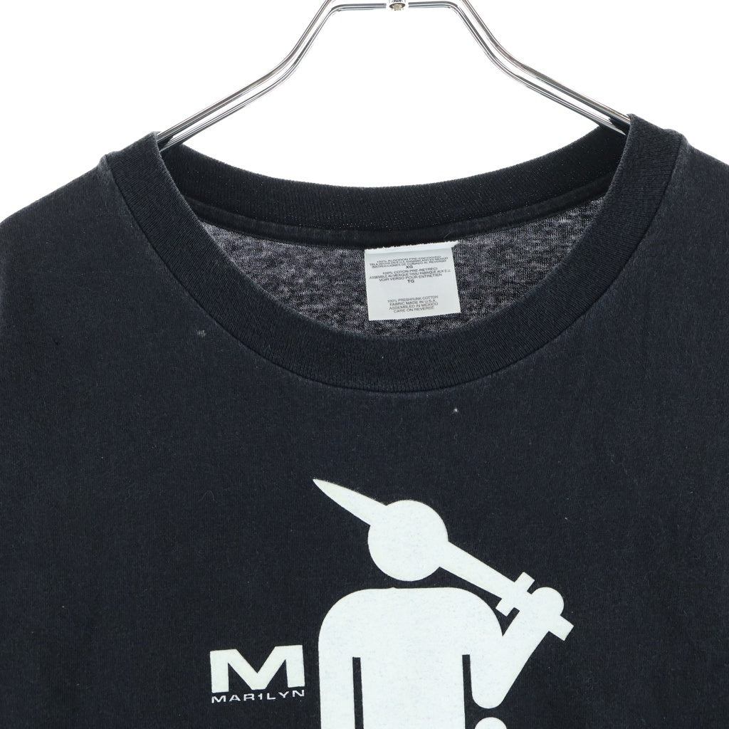 VINTAGE(ヴィンテージ) 90S VINTAGE Marilyn Manson Inauguration of the Mechanical Christ Logo イノーギュレーション オブザ メカニカル クライストロゴ クルーネック 半袖Tシャツ カットソー