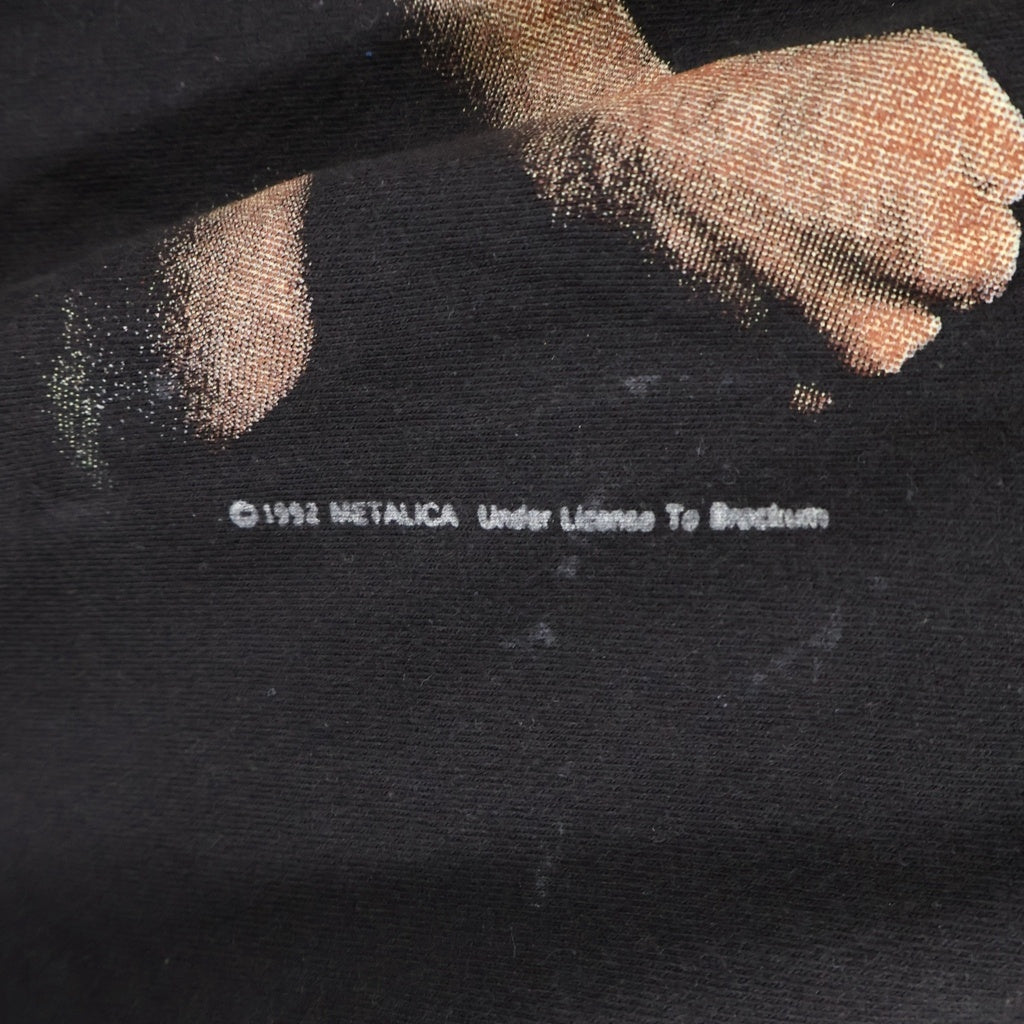 VINTAGE(ヴィンテージ) 90S VINTAGE METALLICA Birth Death Crossed Arms ヴィンテージ メタリカ バース デス クロス アーム フォトプリント クルーネック 半袖Tシャツ カットソー ブラック