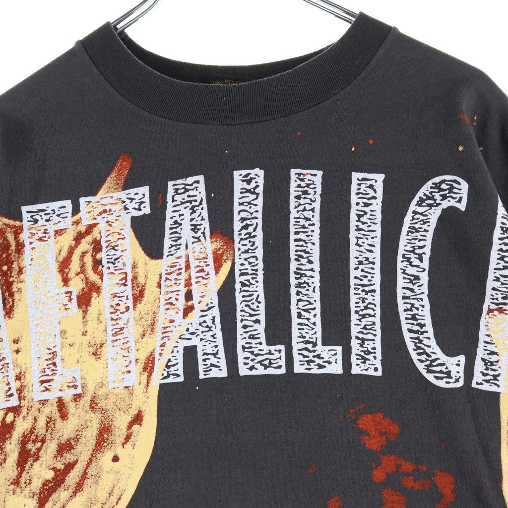 VINTAGE(ヴィンテージ) 90S VINTAGE METALLICA Load ALL-Over Print ヴィンテージ ロード オールオーバー クルーネック 半袖Tシャツカットソー ブラック