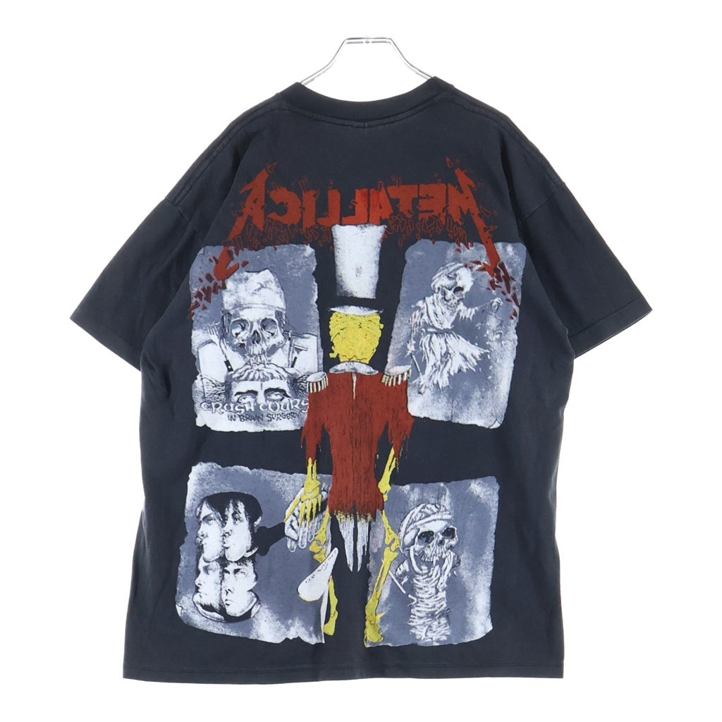 VINTAGE(ヴィンテージ) 90S VINTAGE METALLICA PUSHEAD Ringmaster ヴィンテージ メタリカ パスヘッド リングマスター 両面プリント クルーネック 半袖Tシャツカットソー ブラック