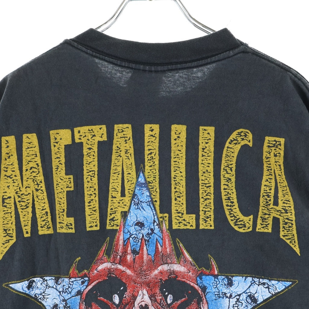 VINTAGE(ヴィンテージ) 90S VINTAGE METALLICA Careful What You Wish For ヴィンテージ メタリカ パスヘッド ケアフル ワット ユーウィッシュ フォアー クルーネック 半袖Tシャツカットソー ブラック