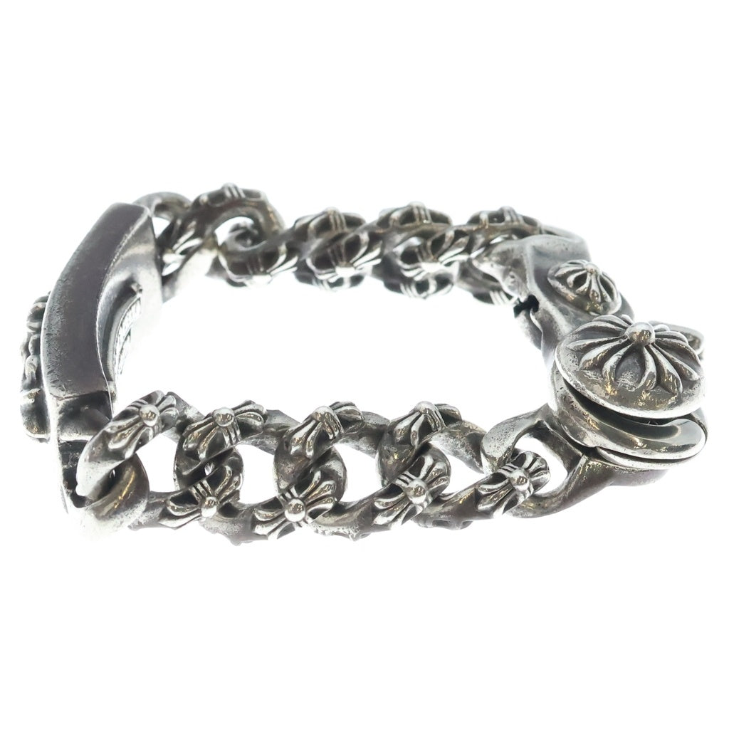 CHROME HEARTS(クロムハーツ) FLORAL CLIP ID EX FANCY CHAIN フローラルクロス クリップID エクストラファンシーリンク ブレスレット