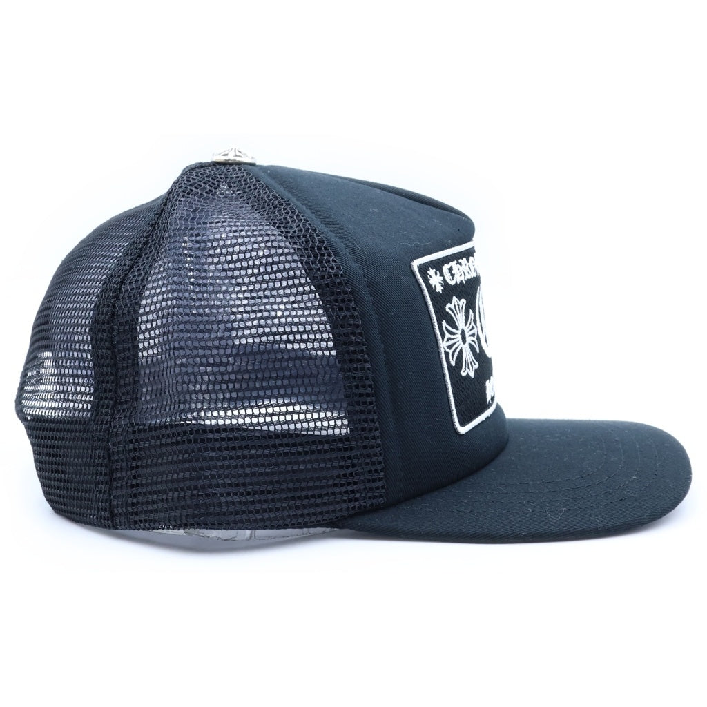 CHROME HEARTS(クロムハーツ) TRUCKER CAP トラッカーキャップ ホノルル限定CHパッチクロスボール付メッシュキャップ帽子 ブラック/シルバー