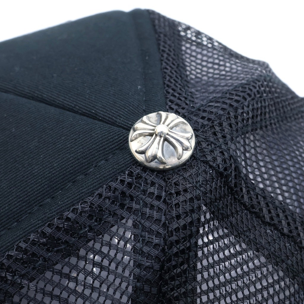 CHROME HEARTS(クロムハーツ) TRUCKER CAP トラッカーキャップ ホノルル限定CHパッチクロスボール付メッシュキャップ帽子 ブラック/シルバー