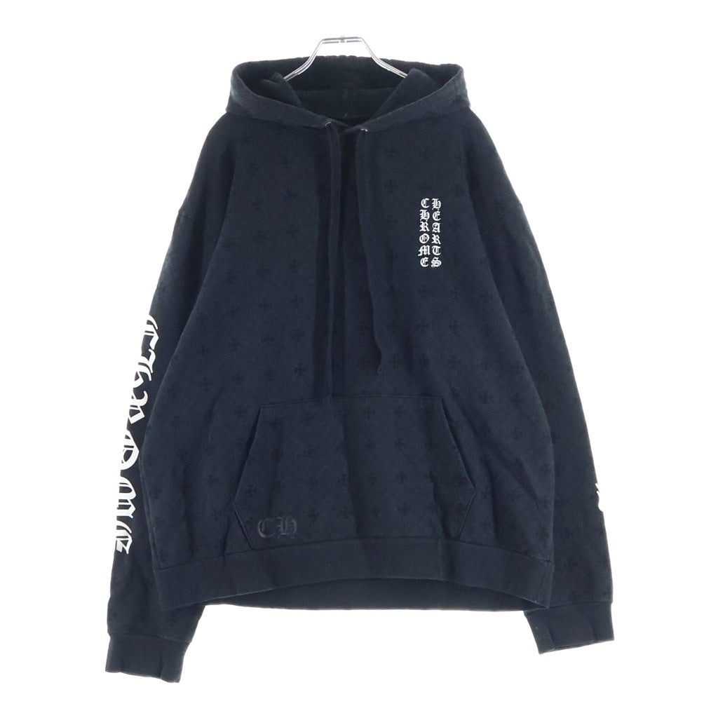 CHROME HEARTS(クロムハーツ) SWTSHRT PLVR CHプラス総柄 スウェット プルオーバーパーカーブラック