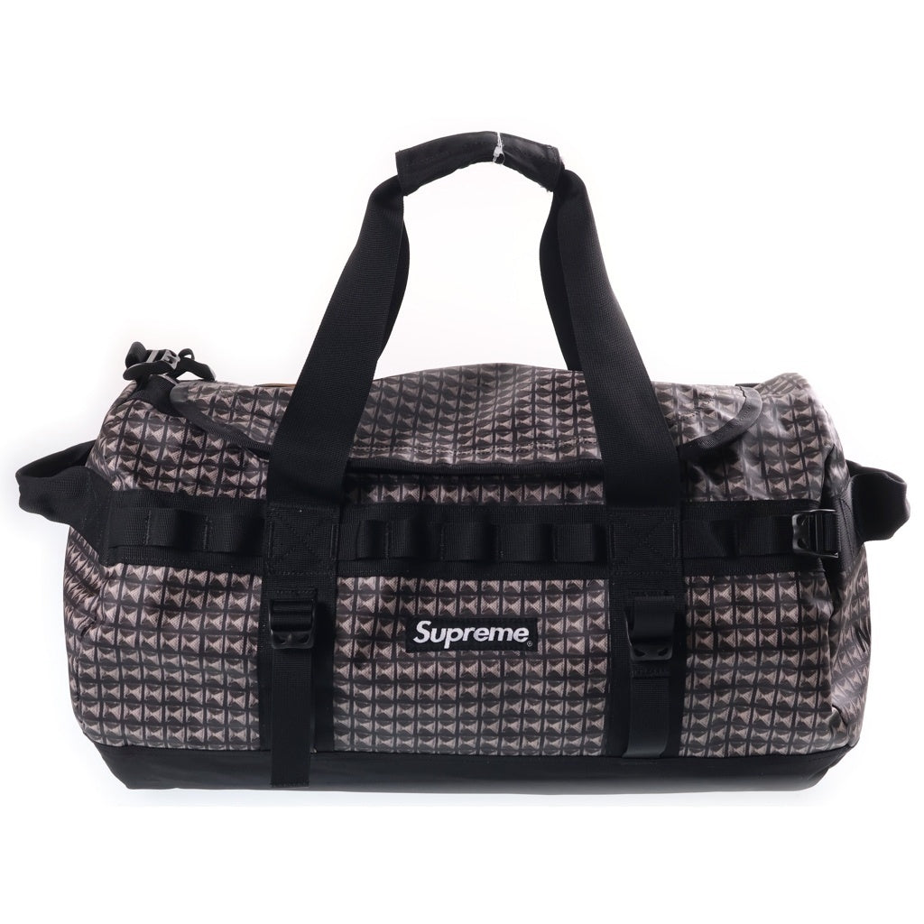 SUPREME(シュプリーム) 21SS ×THE NORTH FACE Studded Small Base Camp Duffle Bag ザ ノースフェイス スタッズプリント ダッフルバッグ ボストンバッグ グレー NM82124I