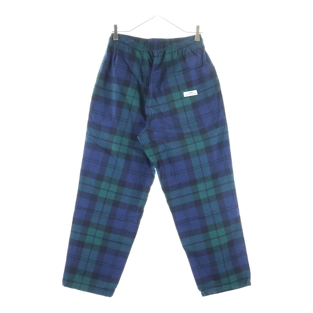 WTAPS(ダブルタップス) 22AW SEAGULL TROUSERS COTTON. FLANNEL シーガル 03 トラウザー チェック柄 フランネル ロングパンツ グリーン/ネイビー 222TQDT-PTM02