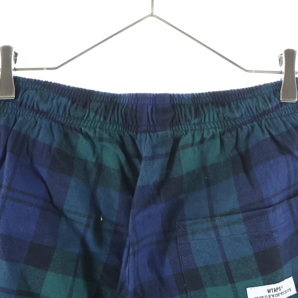 WTAPS(ダブルタップス) 22AW SEAGULL TROUSERS COTTON. FLANNEL シーガル 03 トラウザー チェック柄 フランネル ロングパンツ グリーン/ネイビー 222TQDT-PTM02