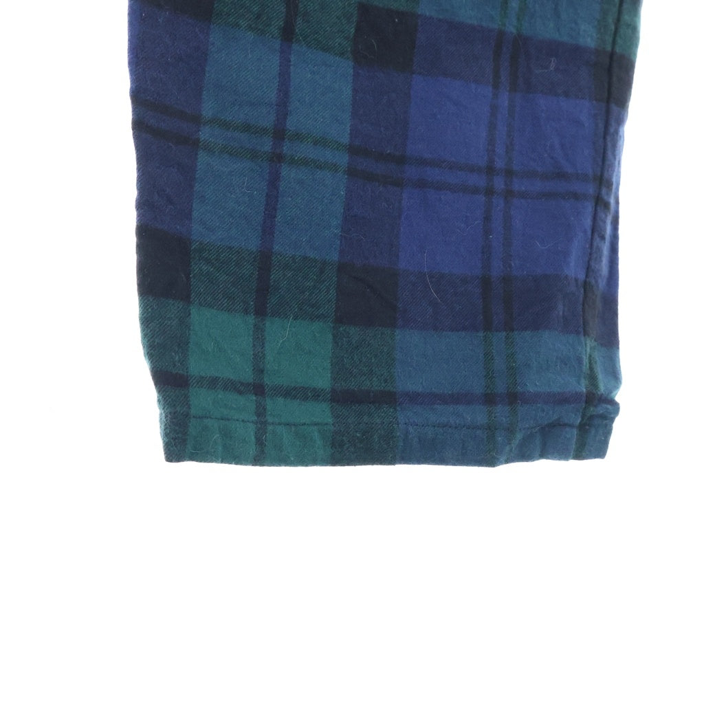 WTAPS(ダブルタップス) 22AW SEAGULL TROUSERS COTTON. FLANNEL シーガル 03 トラウザー チェック柄 フランネル ロングパンツ グリーン/ネイビー 222TQDT-PTM02