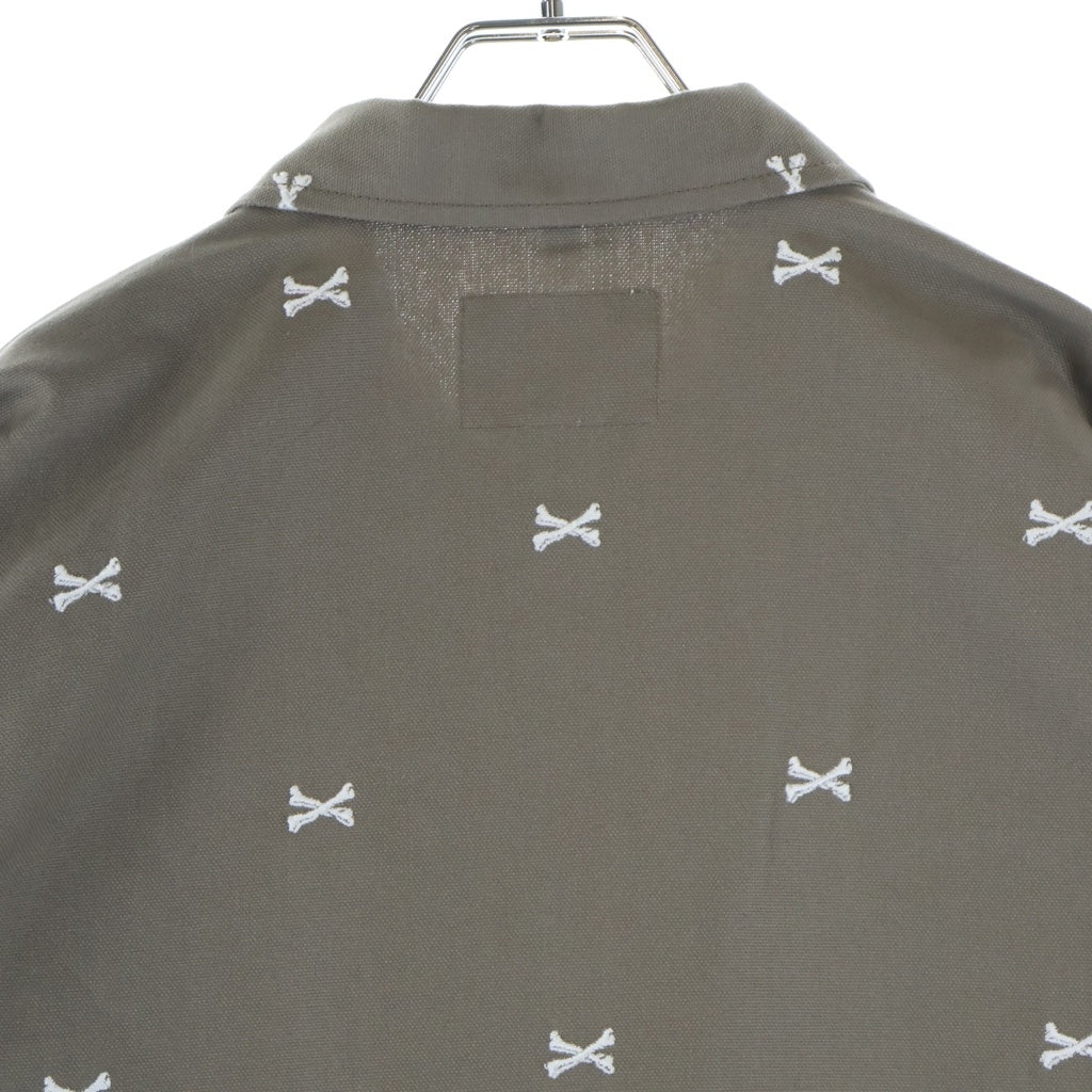 WTAPS(ダブルタップス) 22SS JUNGLE 01/LS/COTTON.OXFORD.TEXTILE ジャングル01 ロングスリーブ シャツ ジャケット ブラウン 221WVDT-SHM02
