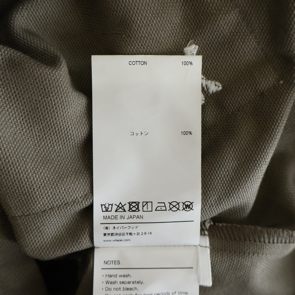WTAPS(ダブルタップス) 22SS JUNGLE 01/LS/COTTON.OXFORD.TEXTILE ジャングル01 ロングスリーブ シャツ ジャケット ブラウン 221WVDT-SHM02