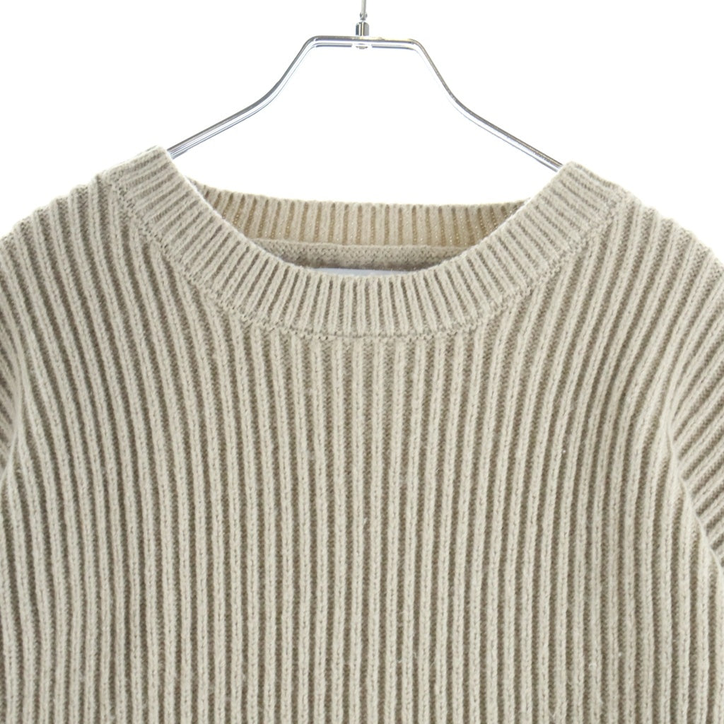 WTAPS(ダブルタップス) 24AW DECK/SWEATER/POLY クルーネック ニットセーター ベージュ 242MADT-KNM06