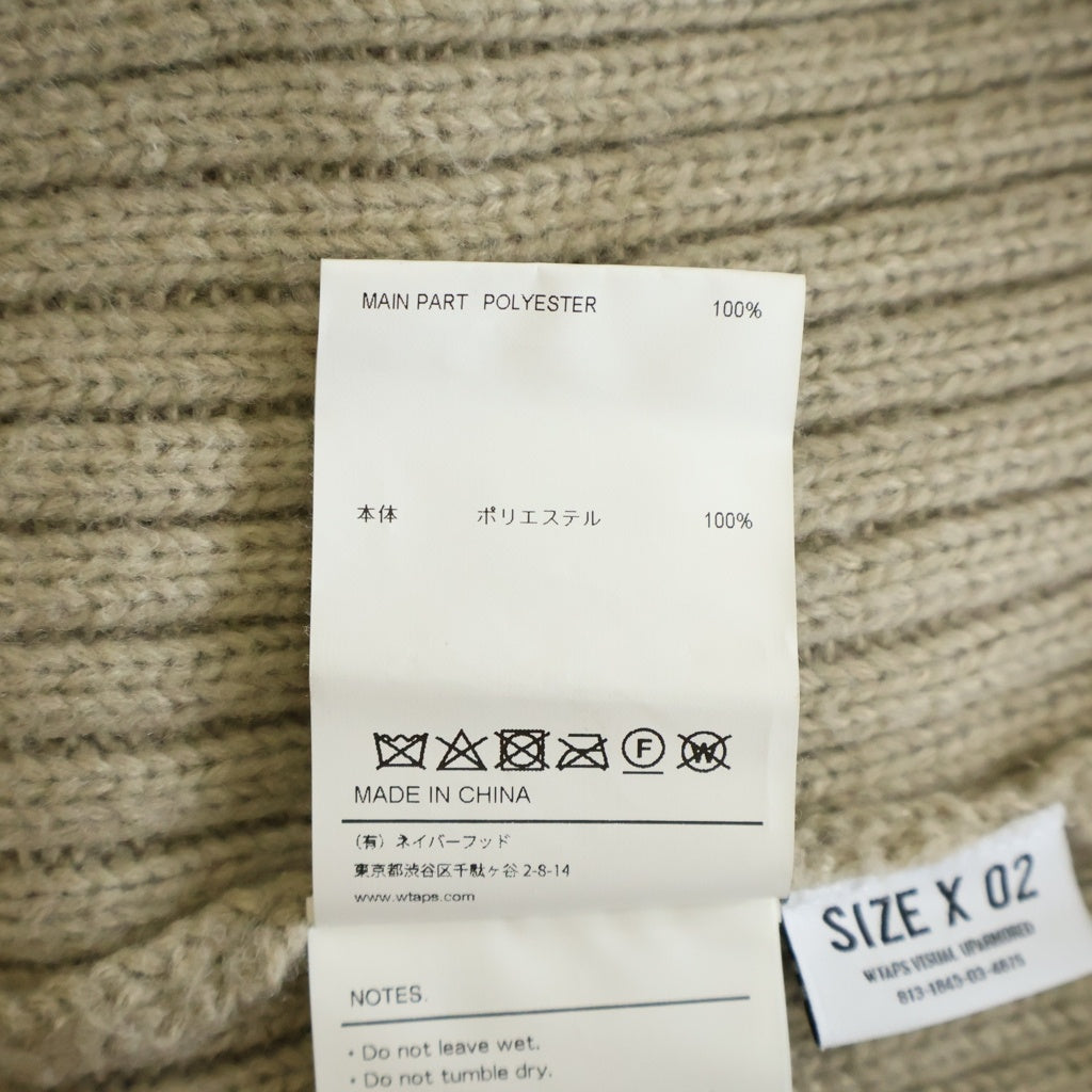 WTAPS(ダブルタップス) 24AW DECK/SWEATER/POLY クルーネック ニットセーター ベージュ 242MADT-KNM06