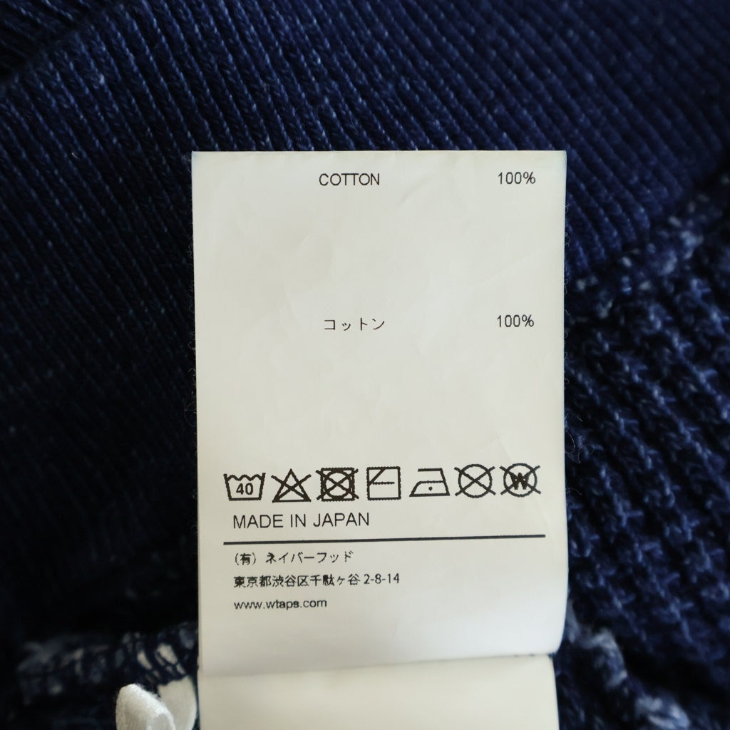 WTAPS(ダブルタップス) 22SS ALL 02 SWEATER / COTTON ワッフル クルーネック ニットセーター ネイビー 221ATDT-CSM36