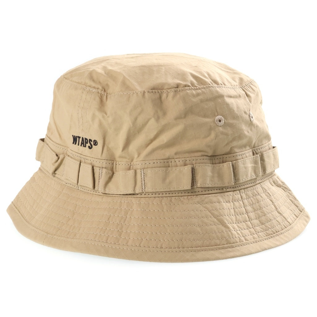 WTAPS(ダブルタップス) 22SS JUNGLE 01/HAT/NYCO.RIPSTOP.CORDURA リップストップ コーデュラ ナイロン バケットハット 帽子 ベージュ 221HCDT-HT13