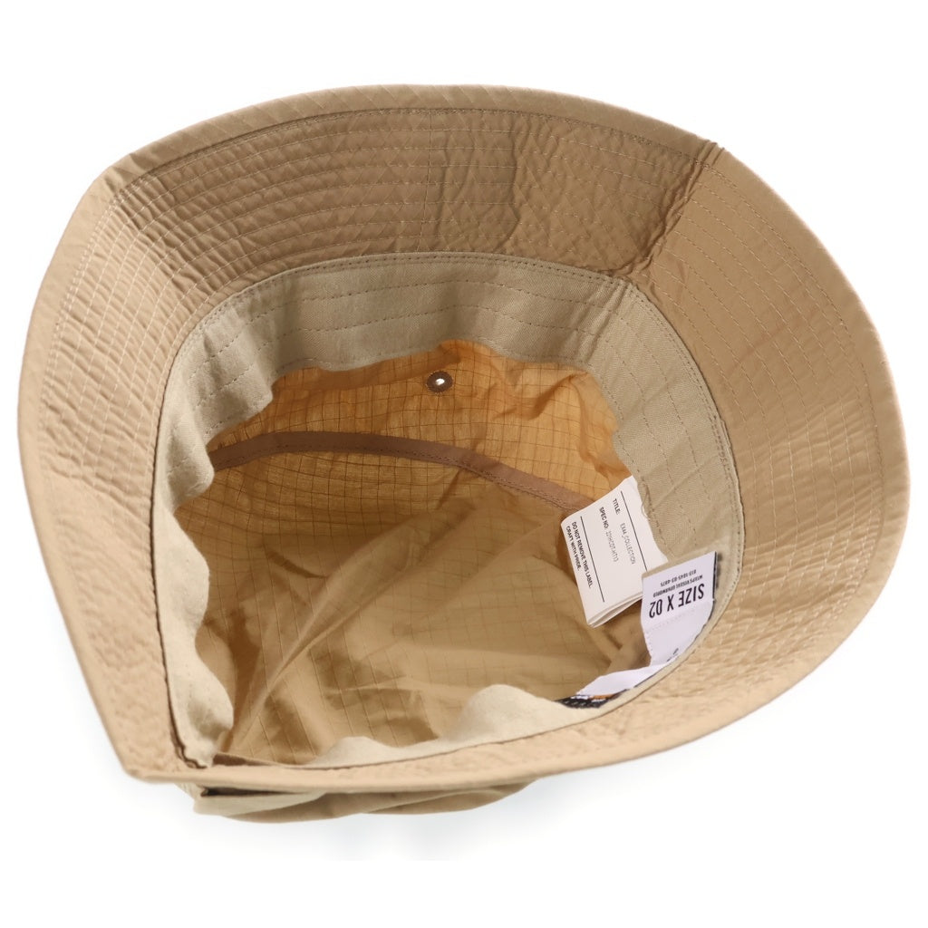 WTAPS(ダブルタップス) 22SS JUNGLE 01/HAT/NYCO.RIPSTOP.CORDURA リップストップ コーデュラ ナイロン バケットハット 帽子 ベージュ 221HCDT-HT13
