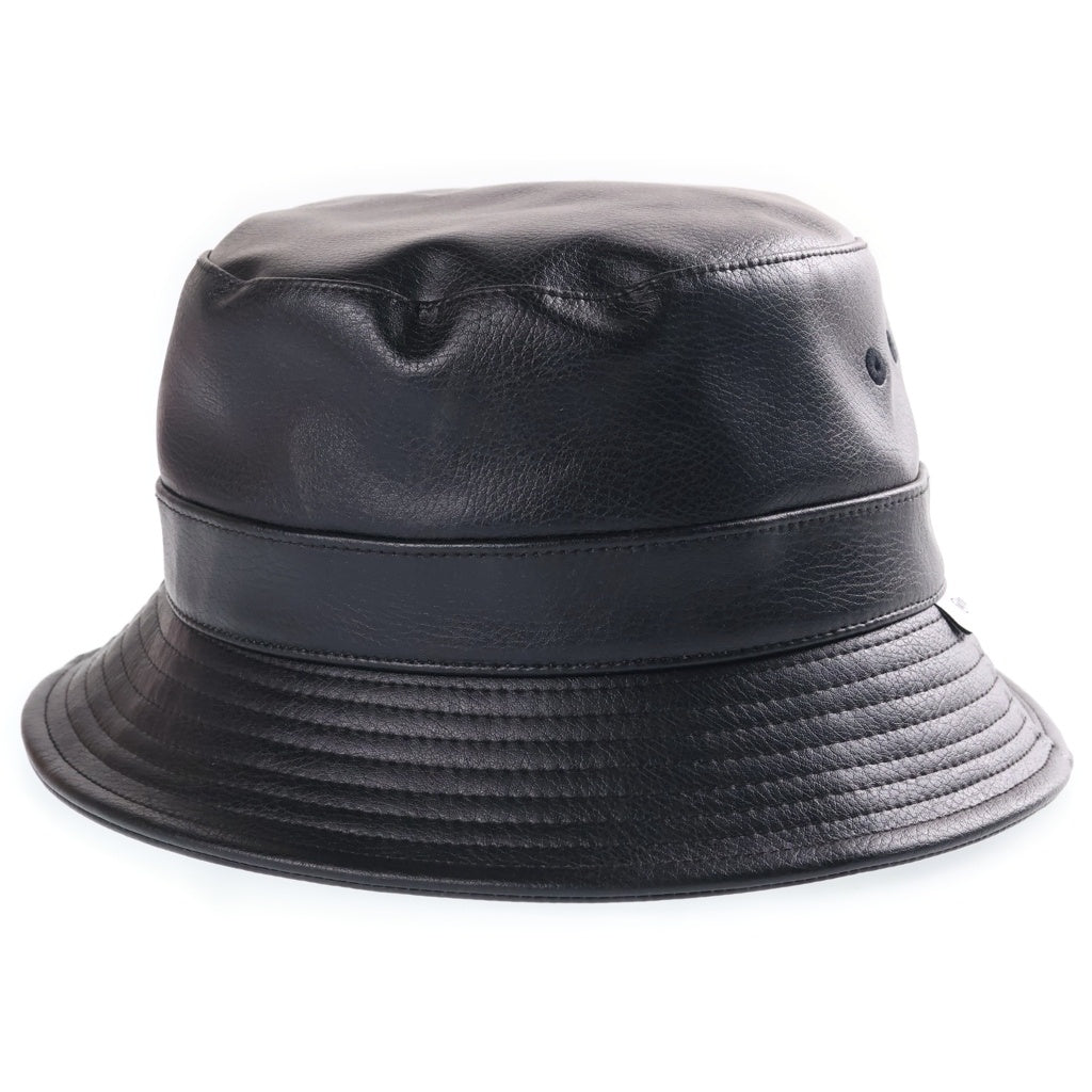 WTAPS(ダブルタップス) 22AW フェイクファー レザーバケットハット ブラック 222HCDT-HT10