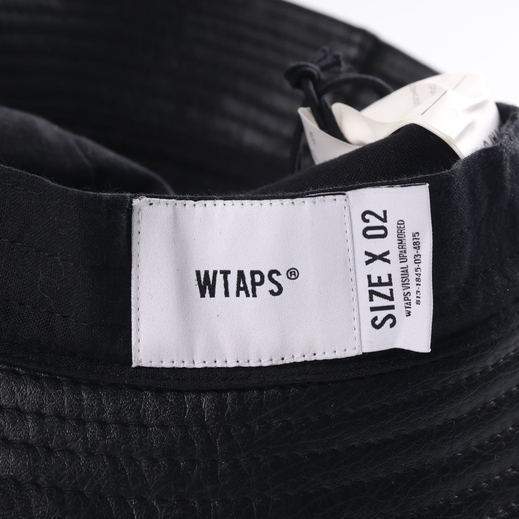 WTAPS(ダブルタップス) 22AW フェイクファー レザーバケットハット ブラック 222HCDT-HT10