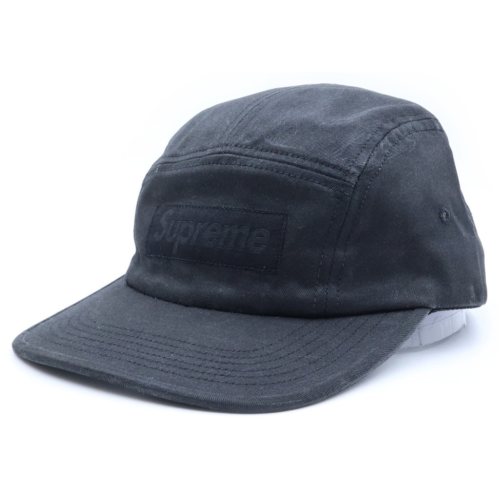 SUPREME(シュプリーム) ×24SS MM6 Maison Margiela Painted Camp メゾンマルジェラ ペイント キャンプキャップ 帽子 ブラック