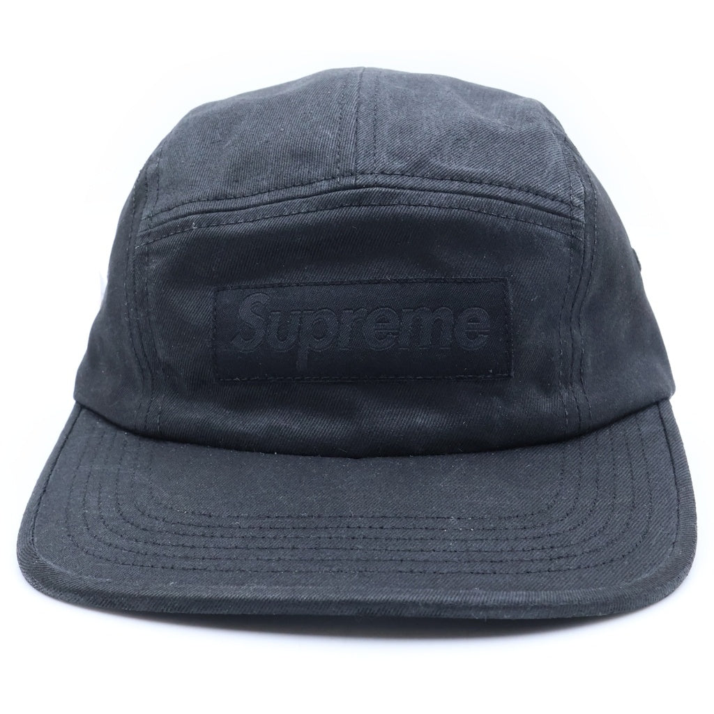 SUPREME(シュプリーム) ×24SS MM6 Maison Margiela Painted Camp メゾンマルジェラ ペイント キャンプキャップ 帽子 ブラック