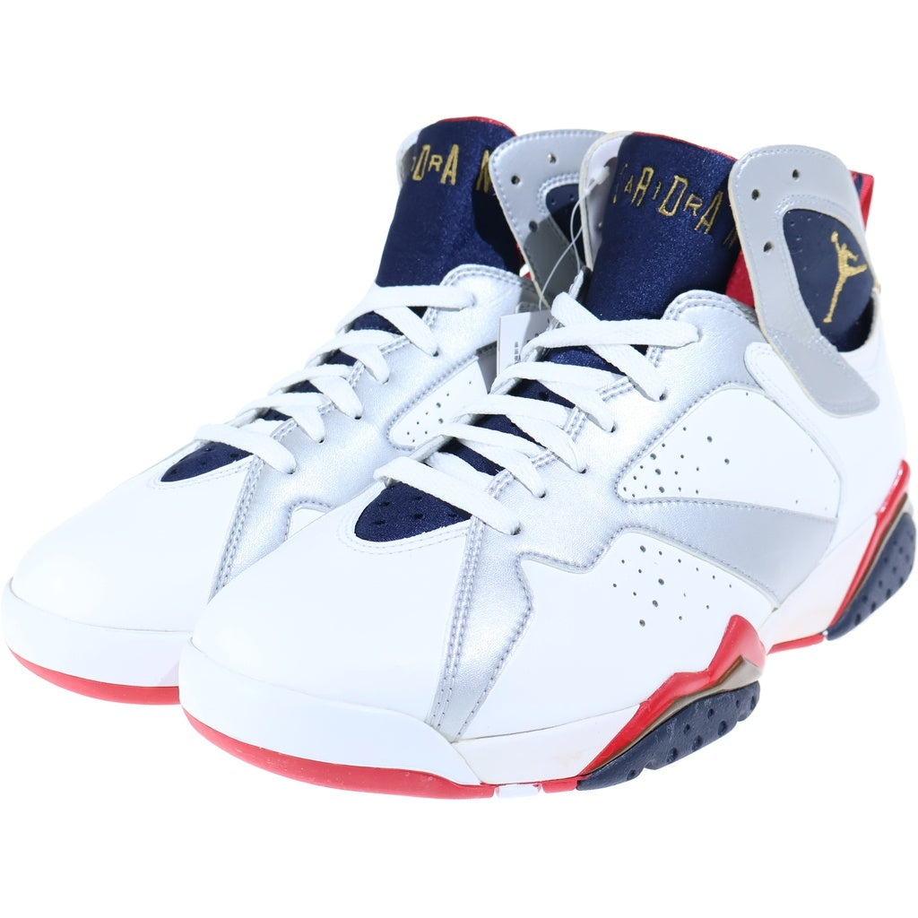 NIKE(ナイキ) 【観賞用 2012年製】 AIR JORDAN 7 RETRO OLYMPIC エアジョーダン7 オリンピック ハイカットスニーカー ホワイト US10/28cm 304775-135