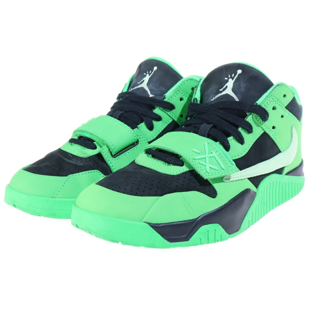 NIKE(ナイキ) ×TRAVIS SCOTT JUMPMAN JACK T-REXX トラビススコット ジャンプマン ジャック トレーナー ローカットスニーカー ブラック/グリーン US9.5/27.5cm IM9113-300