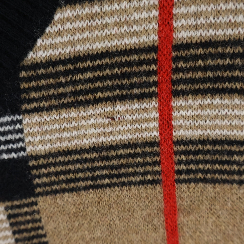 BURBERRY(バーバリー) 20SS Check Merio Wool Jacquard Sweater チェック メリノウール ジャガードセーター ウール ブラウン 8023664