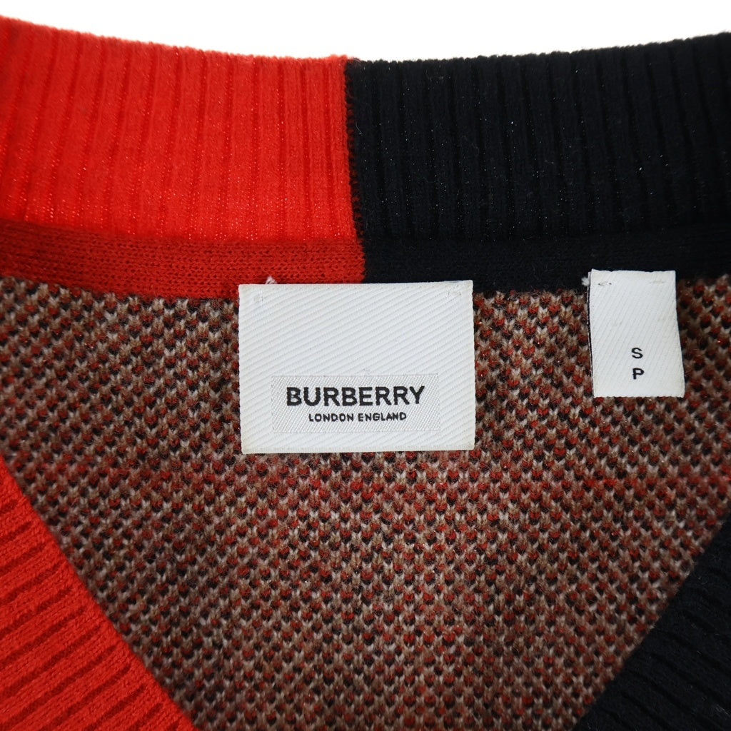 BURBERRY(バーバリー) 20SS Check Merio Wool Jacquard Sweater チェック メリノウール ジャガードセーター ウール ブラウン 8023664