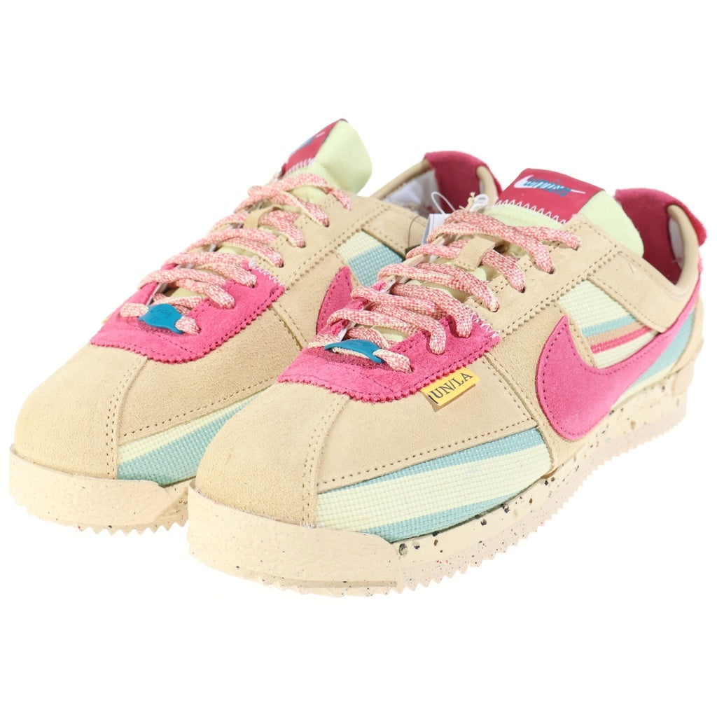 NIKE(ナイキ) ×CORTEZ RED BEIGE DR1413-200 コルテッツ ローカットスニーカー ベージュ/ピンク US8/26cm