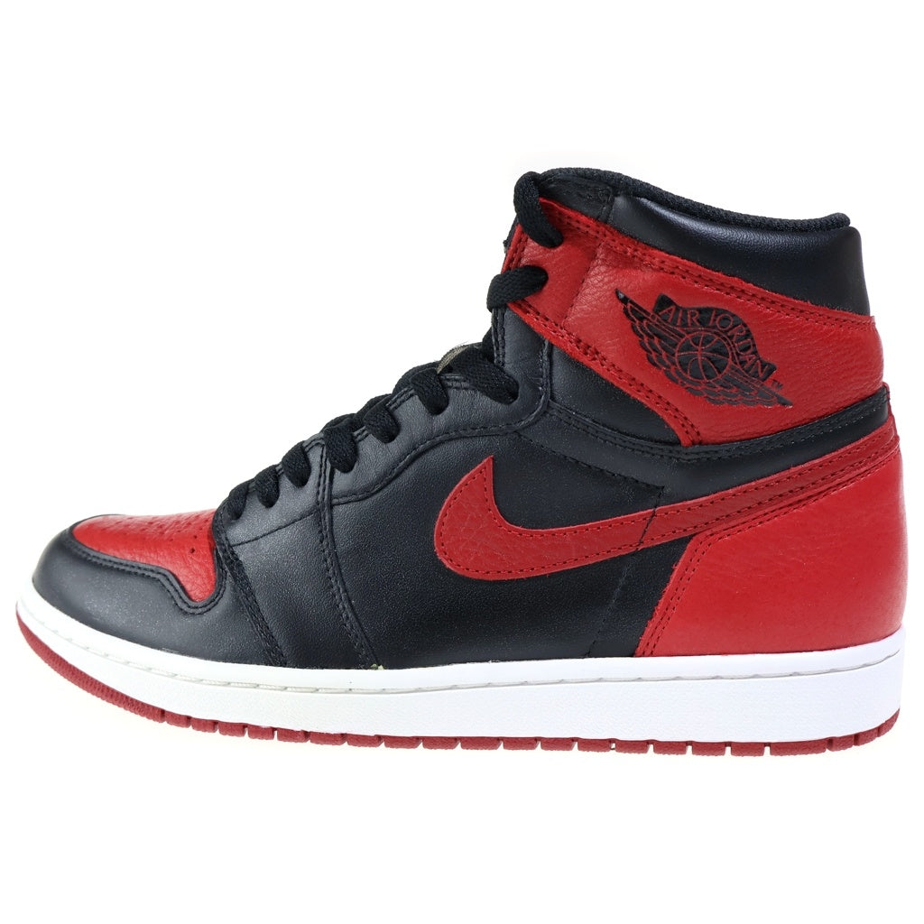 NIKE(ナイキ) AIR JORDAN1 RETRO HIGH OG BRED BANNED 555088-001 エアジョーダン1 レトロ ブレッド バンド ハイカットスニーカー ブラック/レッド US9.5/27.5cm