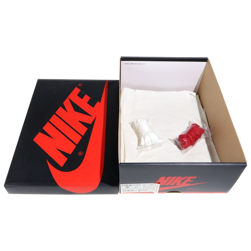 NIKE(ナイキ) AIR JORDAN1 RETRO HIGH OG BRED BANNED 555088-001 エアジョーダン1 レトロ ブレッド バンド ハイカットスニーカー ブラック/レッド US9.5/27.5cm