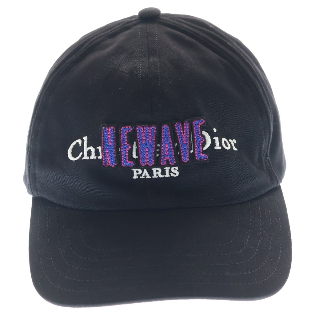 Christian Dior(クリスチャンディオール) 銀座SIX限定 NEW WAVE ニューウェーブ ロゴ刺繍 キャップ 帽子 ブラック 733C901N4372