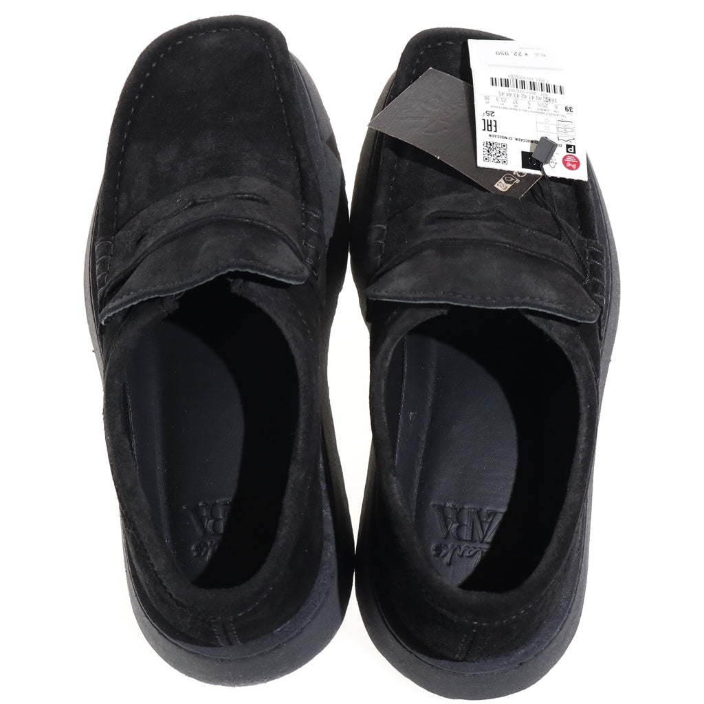 Clarks(クラークス) ×ZARA スウェード ローファー ブラック 2651/320/800