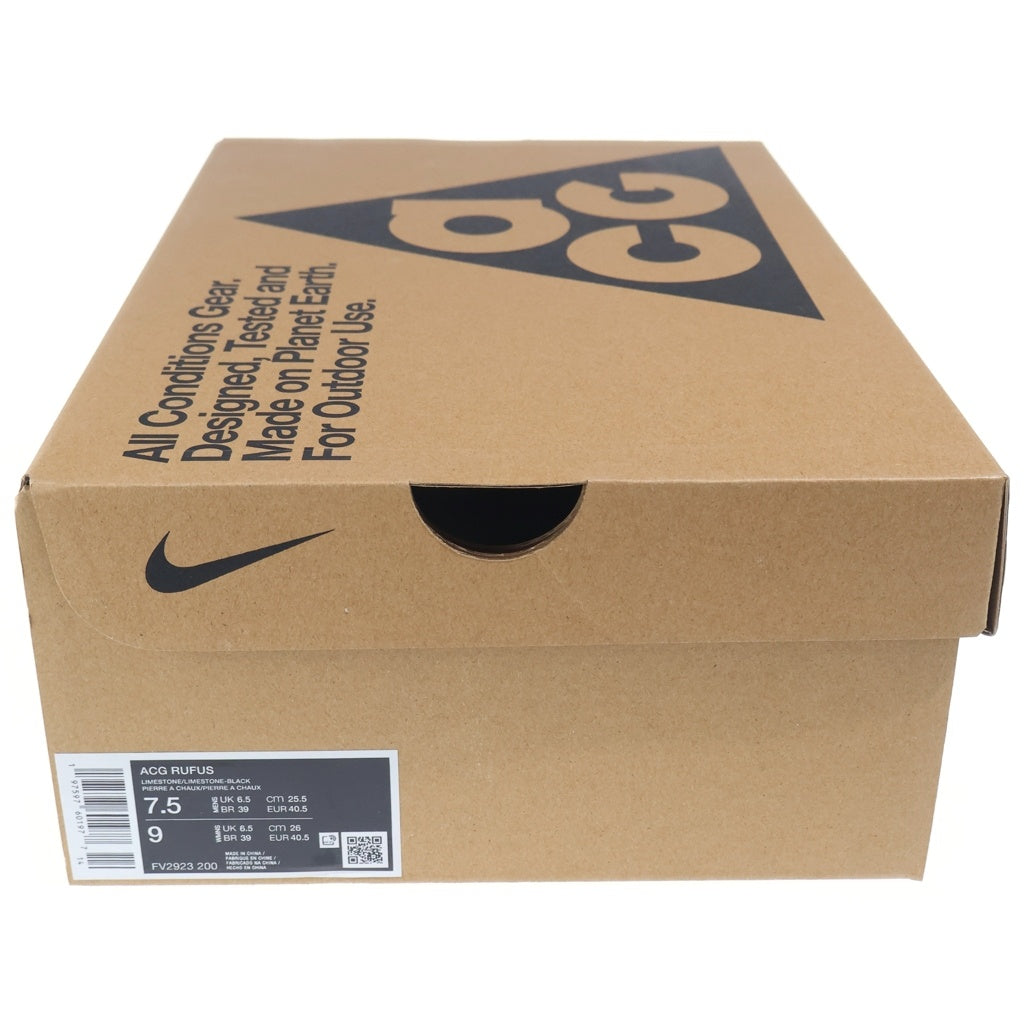 NIKE(ナイキ) ACG RUFUS LIMESTONE AND BLACK FV2923-200 ルーファス スリッポン スニーカー US7.5/25.5cm