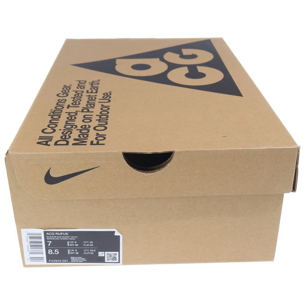 NIKE(ナイキ) ACG RUFUS FV2923-001 ルーファス ローカットスニーカー ブラック US7/25cm