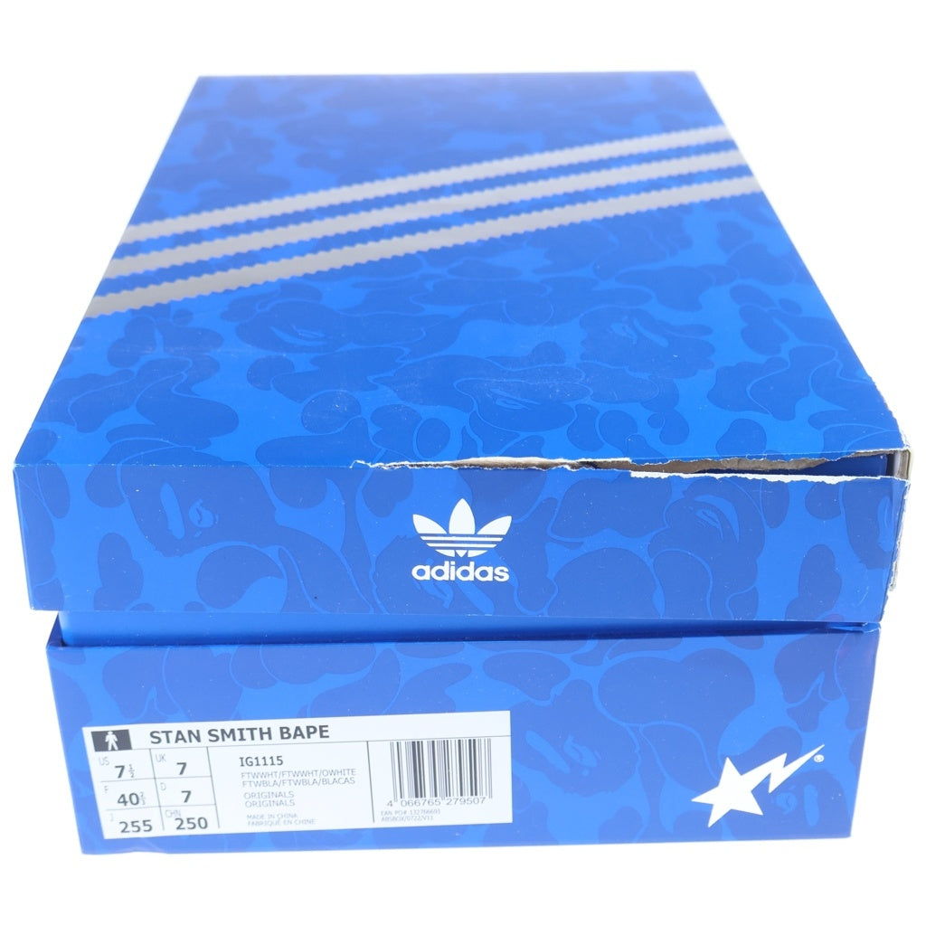adidas(アディダス) ×A BATHING APE STAN SMITH 30TH ANNIVERSARY ×アベイシングエイプ スタンスミス 30周年 アニバーサリー ローカットスニーカー ホワイト US7.5/25.5cm
