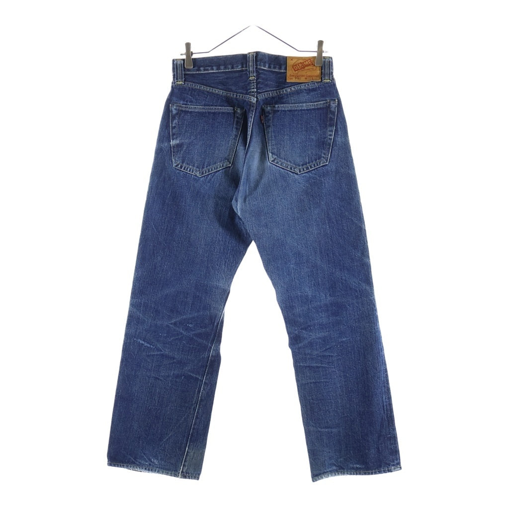 DENIME(ドゥニーム) Lot751 SHINS期 グリーンスレキ ボタンフライ ストレート デニムパンツ インディゴ