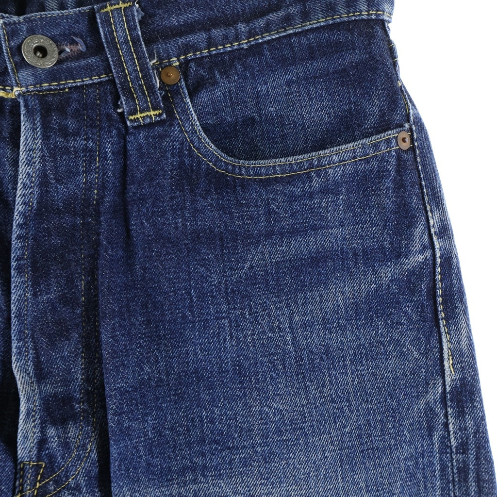 DENIME(ドゥニーム) Lot751 SHINS期 グリーンスレキ ボタンフライ ストレート デニムパンツ インディゴ