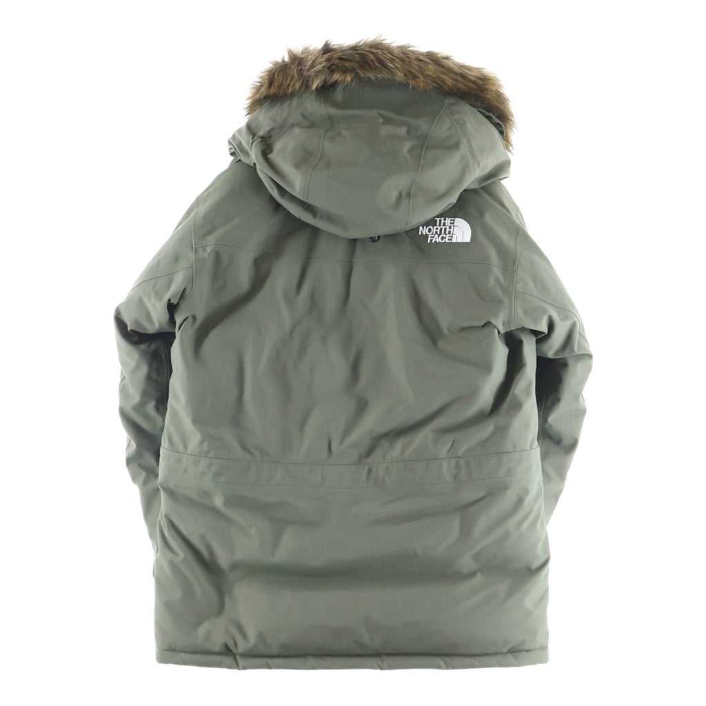 THE NORTH FACE(ザノースフェイス) ANTARCTICA PARKA アンタークティカパーカ フロントロゴエンブロイダリー ファーフーデッド ジップアップ ダウンジャケット カーキ ND92032