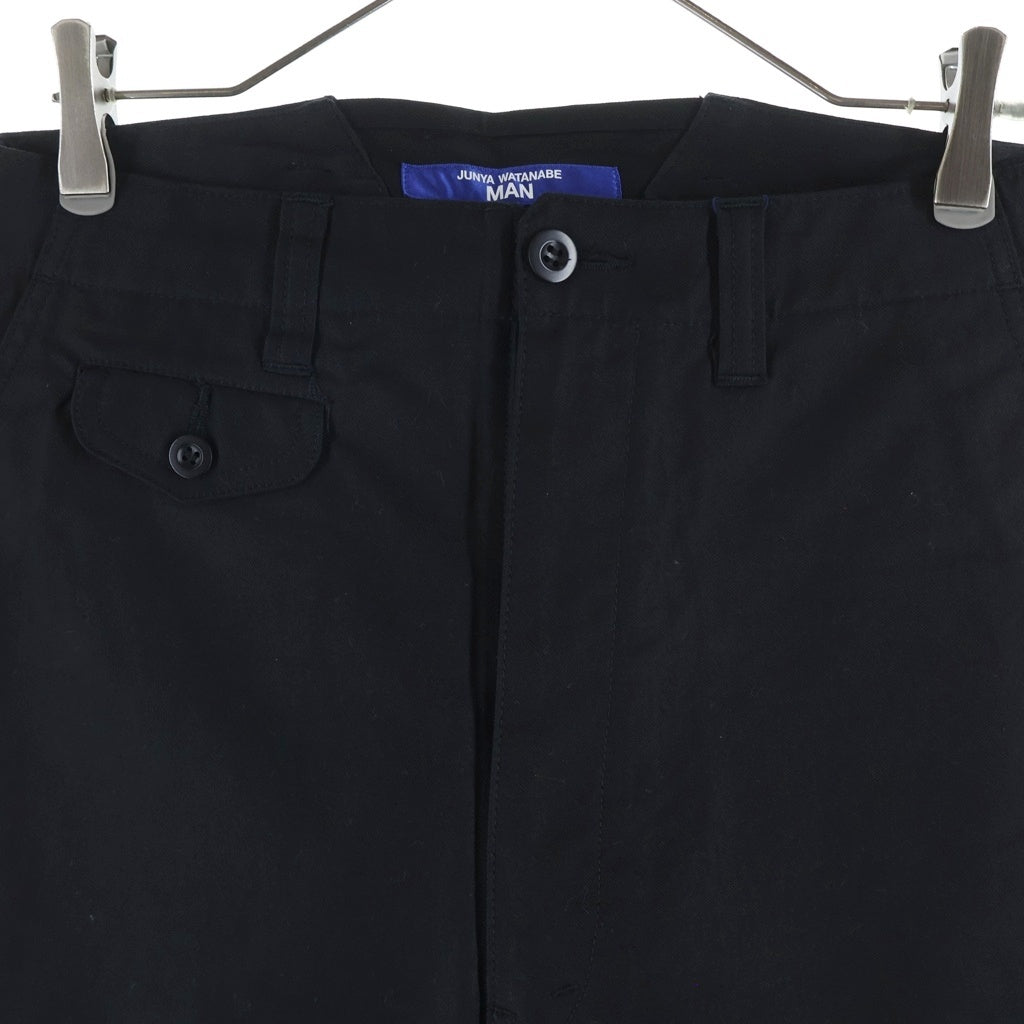 JUNYA WATANABE COMME des GARCONS(ジュンヤワタナベ コムデギャルソン) コットンサテンワイドパンツ ブラック WQ-P029-051-1-3