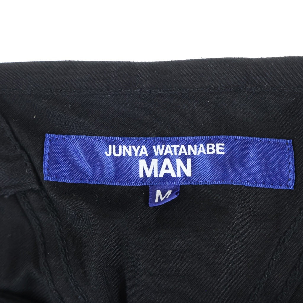 JUNYA WATANABE COMME des GARCONS(ジュンヤワタナベ コムデギャルソン) コットンサテンワイドパンツ ブラック WQ-P029-051-1-3