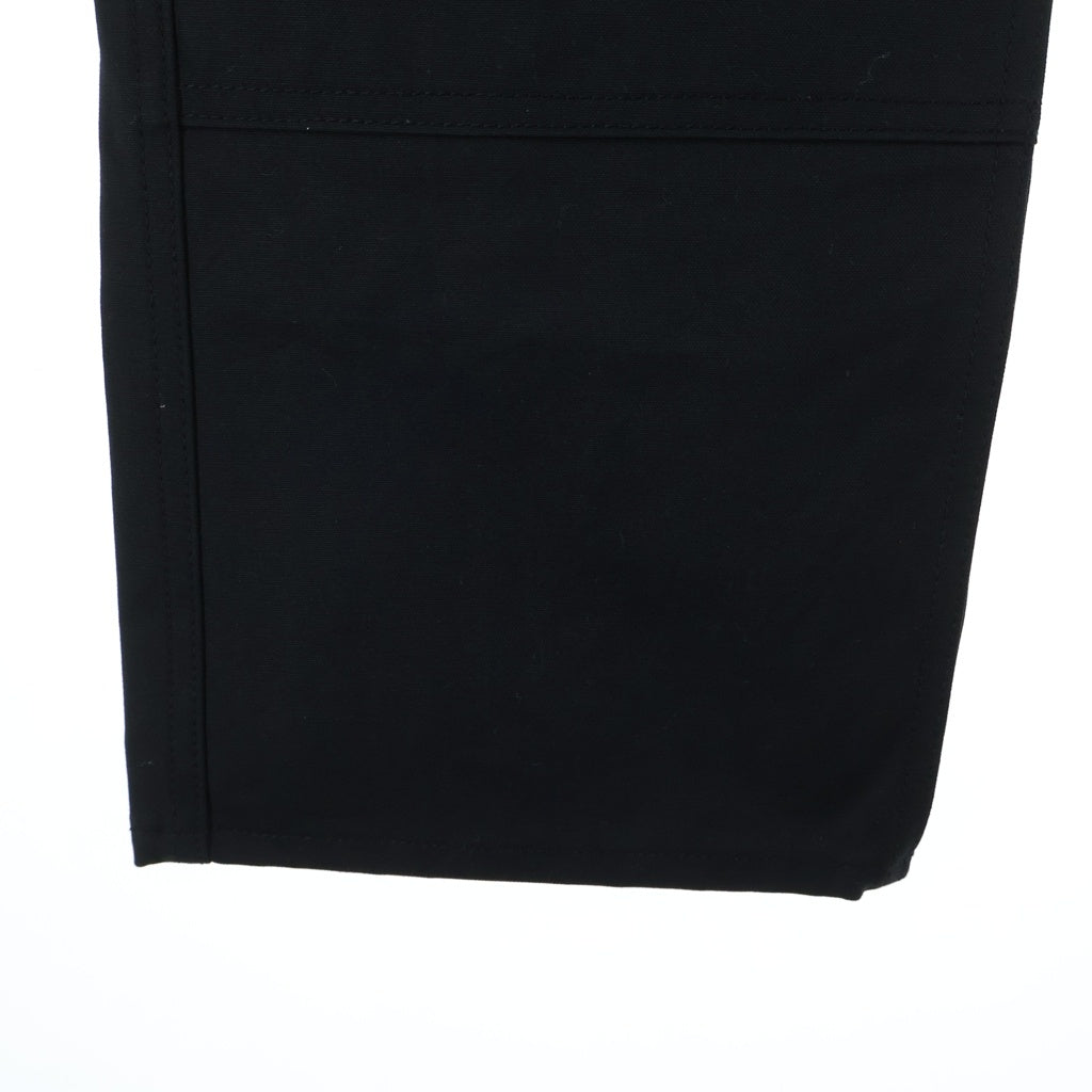 JUNYA WATANABE COMME des GARCONS(ジュンヤワタナベ コムデギャルソン) バック レザー ポケット ワイドパンツ ブラック WP-P004