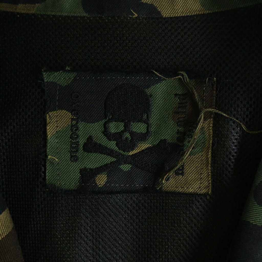 mastermind JAPAN(マスターマインドジャパン) CAMO M-65 JACKET ジャケット アウター ジップアップ ミリタリーデザイン カモフラージュ柄 コットン カーキ MQ-BL3-08