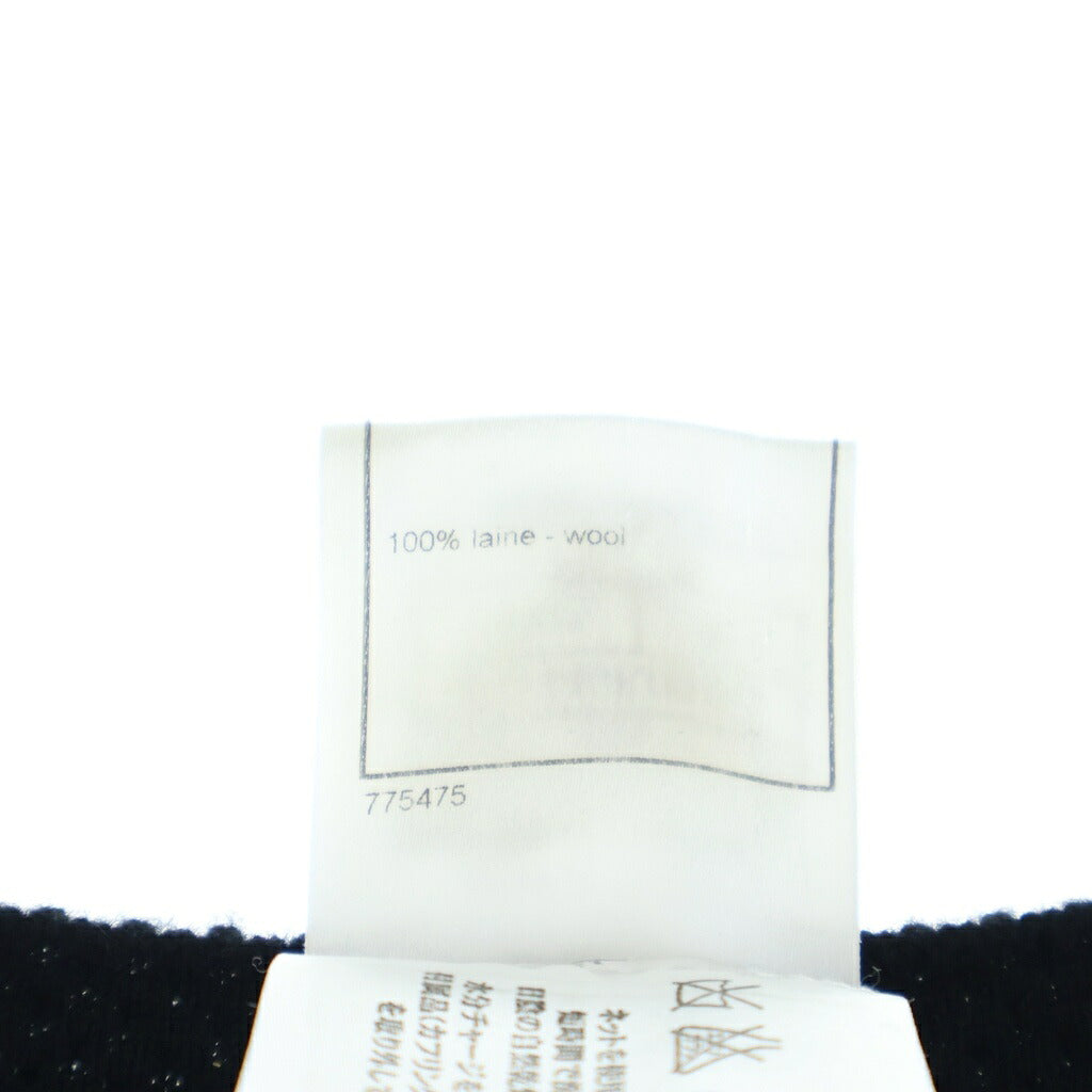 CHANEL(シャネル) 07A ココマーク ロゴプレート ウールニット ノースリーブ ワンピース ブラック P31446K00493 レディース