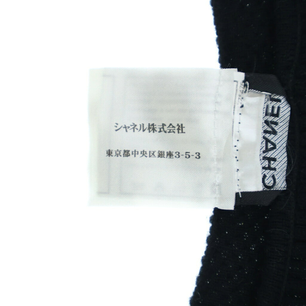 CHANEL(シャネル) 07A ココマーク ロゴプレート ウールニット ノースリーブ ワンピース ブラック P31446K00493 レディース