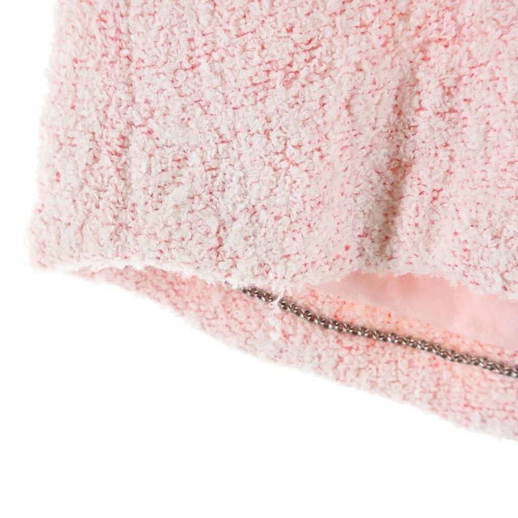 CHANEL(シャネル) ココマークボタン ショート ジャケット 半袖 パイル ピンク P15546V08710 レディース