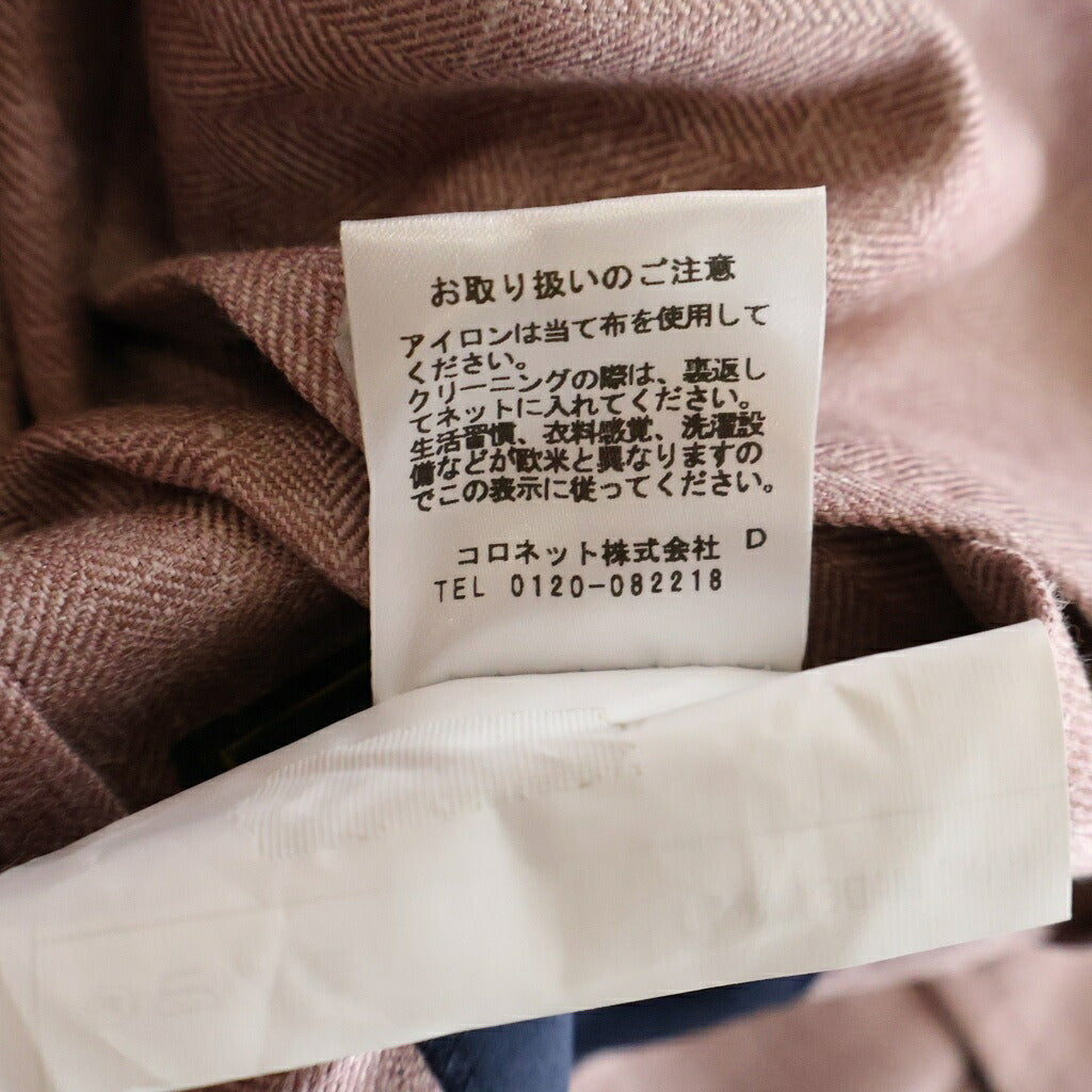 BARBA NAPOLI(バルバ ナポリ) Loro Piana ウールシルクリネントロピカル2Bシャツジャケット シングルジャケット ピンク